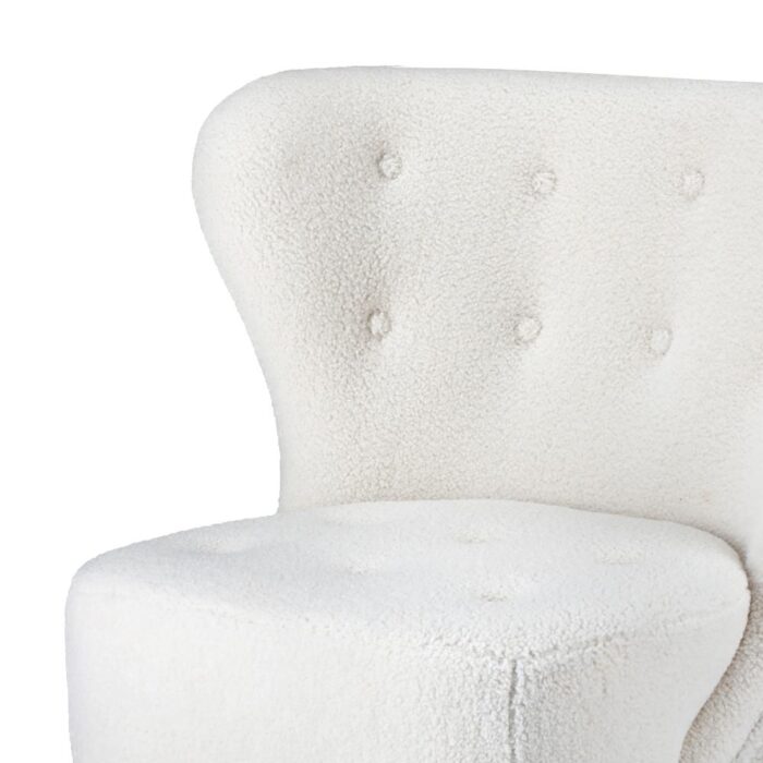 Oikiture Armchair Accent Couches Sofa White - Image 2