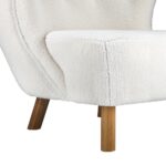 Oikiture Armchair Accent Couches Sofa White - Image 8