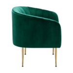 Oikiture Armchair Lounge Chair Accent Chairs Velvet Armchairs Sofa Couches Green - Image 5