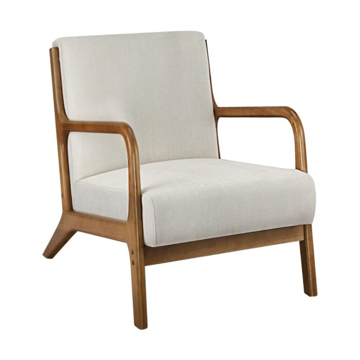 Oikiture Armchair Lounge Chair Accent Armchairs Couches Sofa Bedroom Wood - Image 8