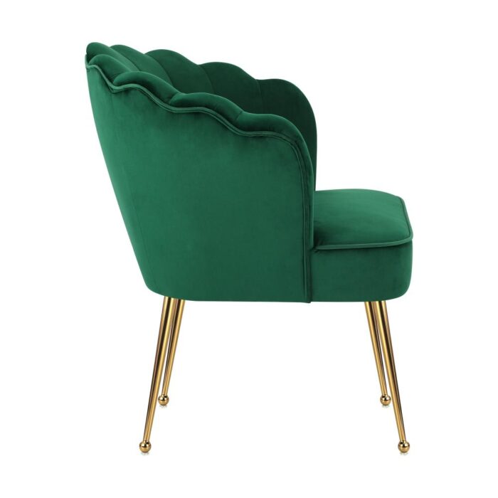 Oikiture Armchair Lounge Sofa Chair Fabric Accent Chairs Armchairs Couches Green - Image 2