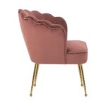 Oikiture Armchair Lounge Sofa Chair Fabric Accent Chairs Armchairs Couches Pink - Image 4