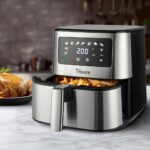 Vevare Air Fryer 5.5L LCD Electric Oven Oil Free Silver - Image 5