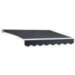 Instahut Retractable Outdoor Arm Awning 2 x 1.5M - Grey