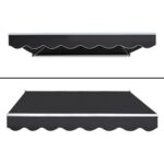 Instahut Retractable Outdoor Arm Awning 2 x 1.5M - Grey - Image 3
