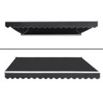 Instahut Retractable Outdoor Arm Awning 4 x 2.5M - Grey - Image 3