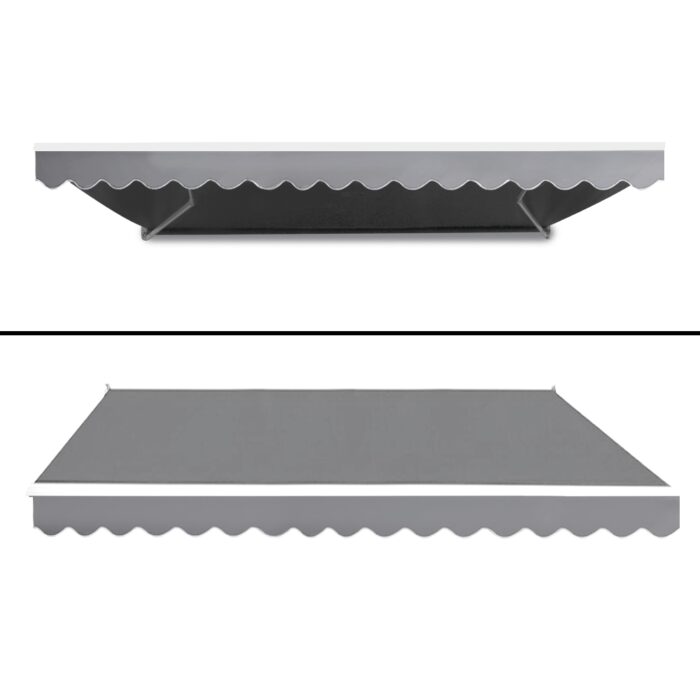 Instahut 4M x 3M Outdoor Folding Arm Awning - Pegru - Image 3