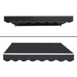 Instahut Motorised 2x1.5m Folding Arm Awning - Grey - Image 3