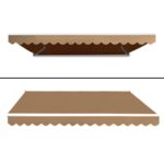 Instahut Motorised 4x2.5m Folding Arm Awning - Beige - Image 3