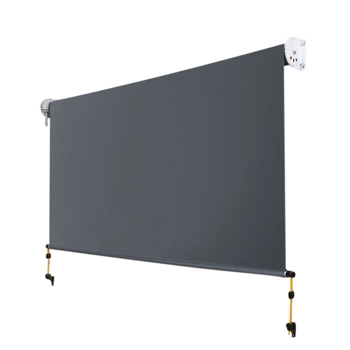 Instahut Outdoor Blinds Blackout Roll Down Awning Window Shade 1.8X2.5M Grey - Image 4