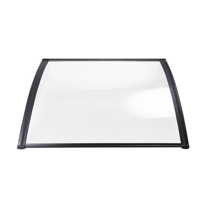 Instahut Window Door Awning 1mx4m Transparent Hollow Sheet Plastic Frame - Image 3