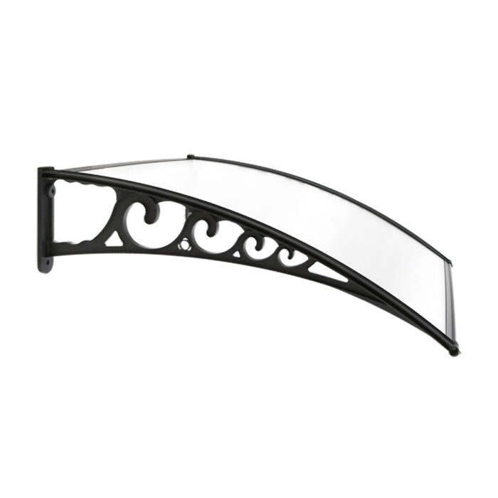 Instahut Window Door Awning 1mx4m Transparent Hollow Sheet Plastic Frame - Image 4
