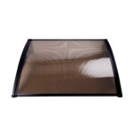Instahut Window Door Awning 1mx4m Brown Hollow Sheet Plastic Frame - Image 3