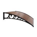 Instahut Window Door Awning 1mx4m Brown Hollow Sheet Plastic Frame - Image 4