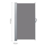 Instahut Retractable Side Awning Shade 1.8 x 3m - Grey - Image 2