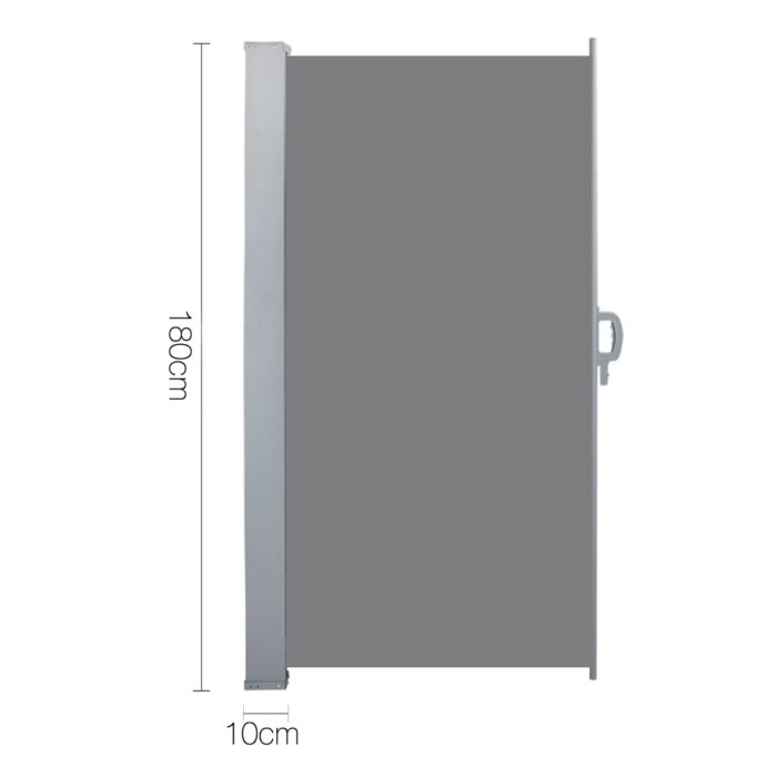 Instahut Retractable Side Awning Shade 1.8 x 3m - Grey - Image 2
