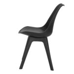 Artiss Dining Chairs Set of 4 Black Leather Luna - Image 3