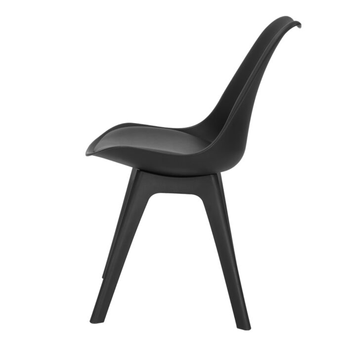Artiss Dining Chairs Set of 4 Black Leather Luna - Image 3