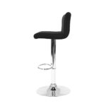 Artiss 4x Bar Stools Gas Lift Leather Black - Image 4