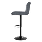 Artiss 2x Bar Stools Vintage Leather Gas Lift Grey - Image 4
