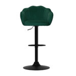 Artiss 2x Bar Stools Gas Lift Velvet Green - Image 3