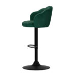 Artiss 2x Bar Stools Gas Lift Velvet Green - Image 4