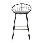 Artiss 4x Bar Stools Padded Seat Metal - Image 3