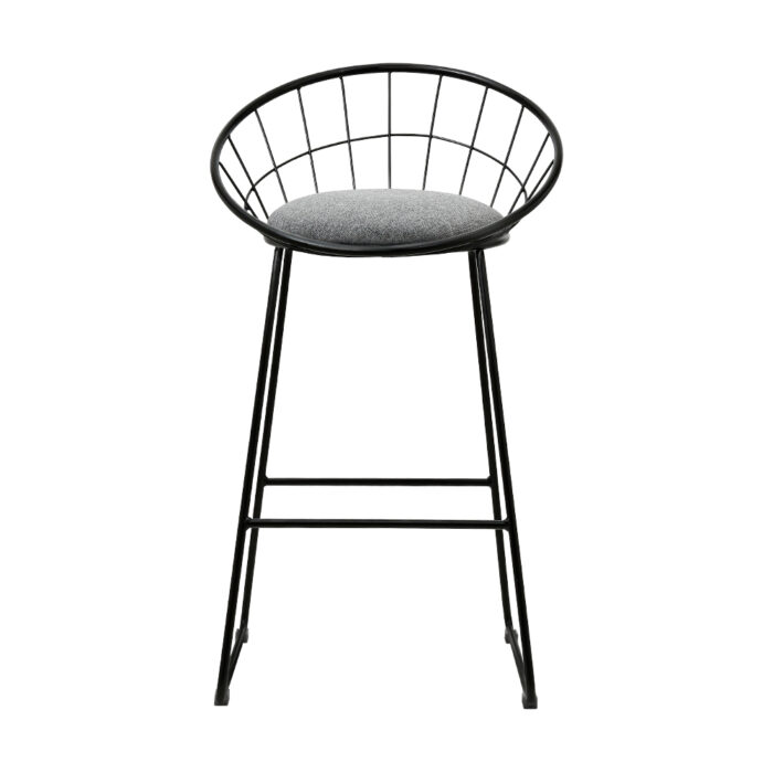 Artiss 4x Bar Stools Padded Seat Metal - Image 3