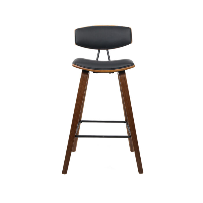 Artiss 4x Bar Stools Leather Padded w/Backrest - Image 3