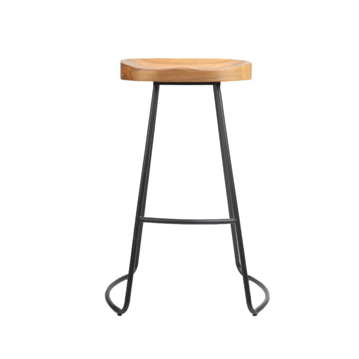 Artiss 4x Bar Stools Tractor Seat 75cm Wooden - Image 3