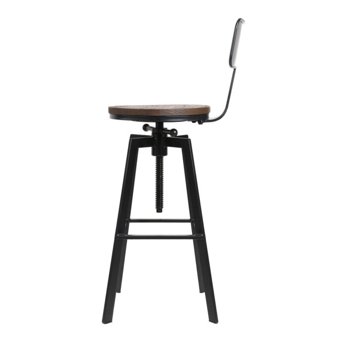 Artiss Bar Stools Kitchen Counter Chairs Vintage Metal Chairs x2 - Image 4