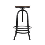 Artiss 2x Bar Stools Adjustable Wood Chairs - Image 4