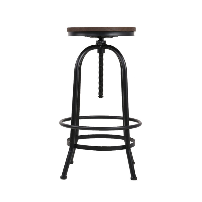 Artiss 2x Bar Stools Adjustable Wood Chairs - Image 4