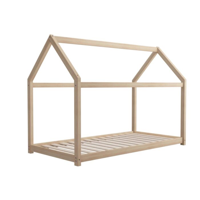 Oikiture Wooden Bed Frame Single Pine Timber Platform - Image 5