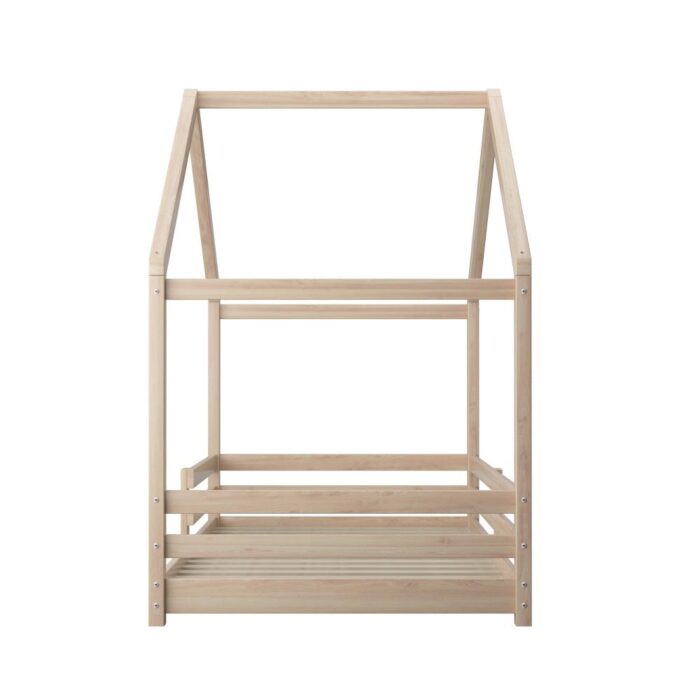 Oikiture Kids Bed Frame Wooden Bed Base Children Single Bed Frame Timber Mattress Platform Wooden - Image 5