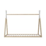 Oikiture Wooden Bed Frame Single Teepee House Style