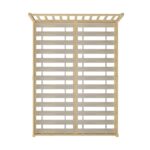 Oikiture Wooden Bed Frame King Size with Wood Headboard - Image 4