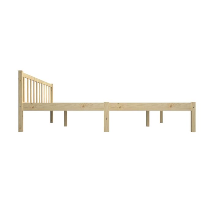 Oikiture Wooden Bed Frame King Size with Wood Headboard - Image 5