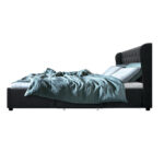 Artiss Mila Queen Bed Frame with 4 Drawers in Charcoal - Image 4