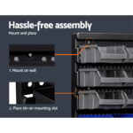 Giantz 60 Storage Bin Rack Wall Mounted - Image 4