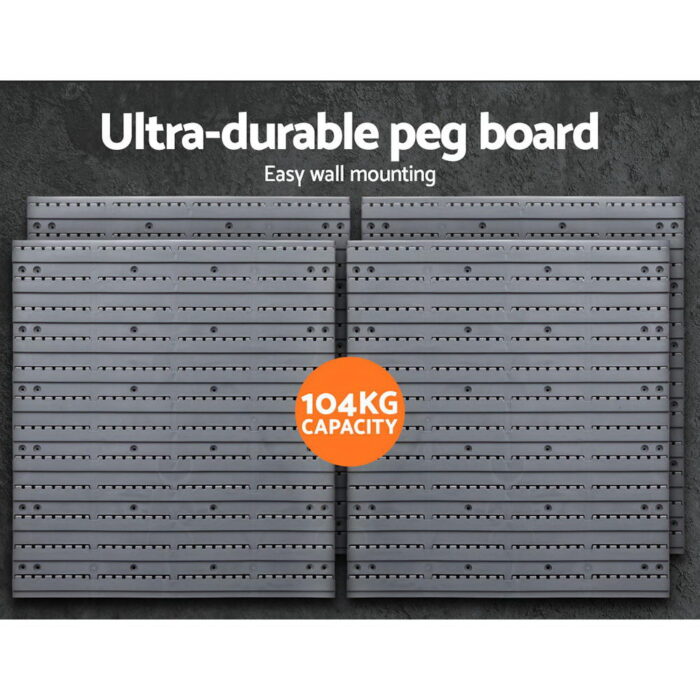 Giantz 88 Storage Bin Rack Wall Mounted - Image 4