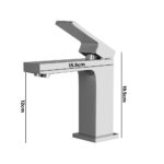 WELS Chrome Basin Mixer Tap Bathroom Taps Vanity Sink Spout Brass Faucet - Image 2