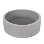 Keezi Kids Ball Pit 90x30cm Ocean Foam Play Pool Barrier Toys Children Grey - Image 3