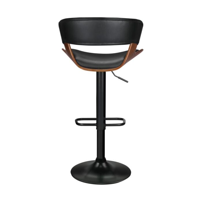 Oikiture Bar Stools Swivel Barstool Leather Gas Lift - Image 4