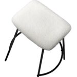 Oikiture Bar Stools Kitchen Metal Stool Chairs Dining Chair Exclusive White x2 - Image 6