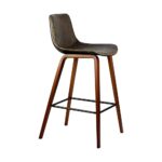 Oikiture 2x Wooden Bar Stools Vintage Chair Kitchen Dining Chairs Retro Coffee - Image 2