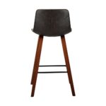 Oikiture 2x Wooden Bar Stools Vintage Chair Kitchen Dining Chairs Retro Coffee - Image 8
