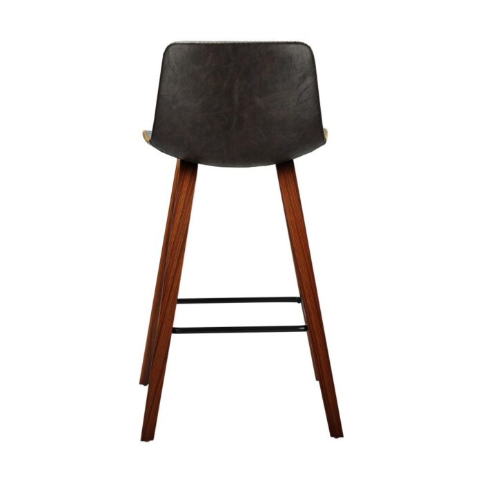 Oikiture 2x Wooden Bar Stools Vintage Chair Kitchen Dining Chairs Retro Coffee - Image 8