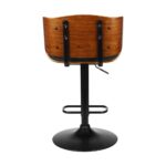 Oikiture Bar Stools  Swivel Chair Kitchen Gas Lift Wooden Chairs Leather x1 - Image 5