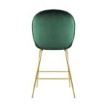 Oikiture Bar Stools Kitchen Stool Chairs Barstool Dining Chair Velvet Metal x2 - Image 6
